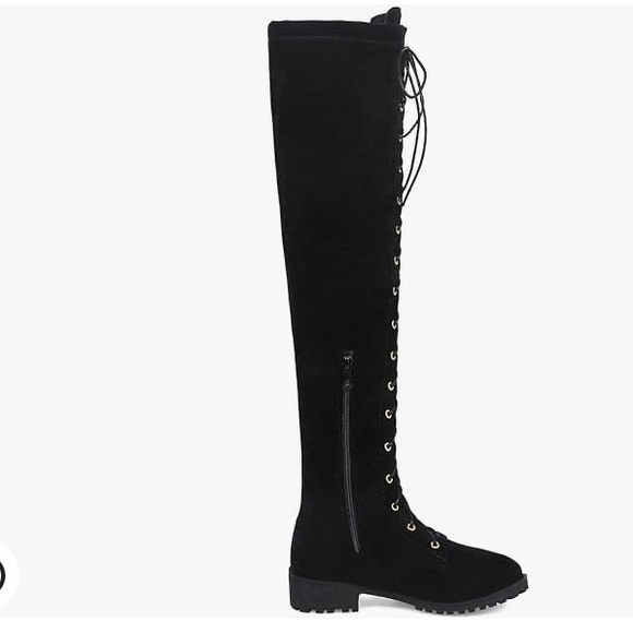 Thigh high combat boot lace ups - Picture 2 of 4